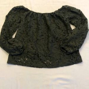 Hollister off the shoulder lace top